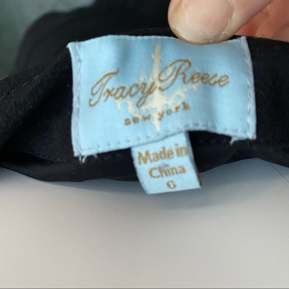 Tracy Reese corset black dress strappy LBD sweetheart neckline size 6 - Picture 6 of 6